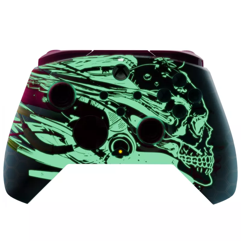 PDP REMATCH GLOW Advanced kabelgebundener Controller Android Dreams, im Dunkeln leuchtend, für Xbox Series X|S, Xbox One, PC, USB-C, 2,43 m Kabel, Mehrfarbig