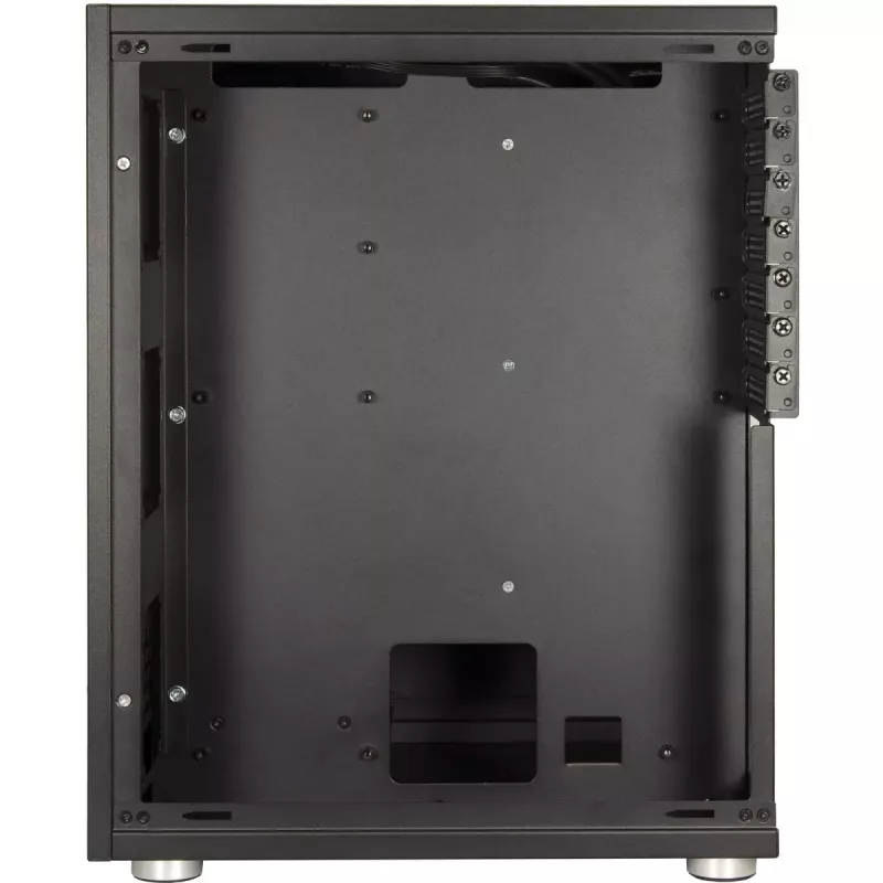 Inter-Tech IPC NAS-8 Mini-NAS-Gehäuse, 8 Laufwerksschächte, ITX/Micro-ATX/ATX, Schwarz