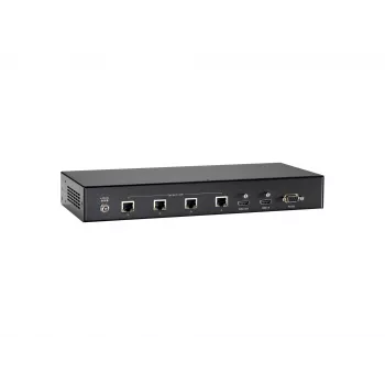 LevelOne HDMI over Cat.5 Transmitter, HDBaseT, 100 m, 4 Kanalausgänge, 802.3af PoE