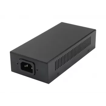 LevelOne Gigabit PoE Injektor, 60 W, 802.3at/af PoE, Gigabit Ethernet, 10,100,1000 Mbit/s, IEEE 802.3af, IEEE 802.3at, IEEE 802.3bt, Schwarz, Strom, 60 W