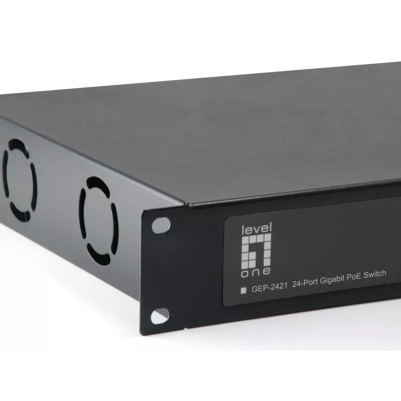 LevelOne 24-Port Gigabit PoE Switch, 802.3at/af PoE, 630W