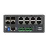 LevelOne IGU-1271 TURING Industrieller L3 Lite Managed Gigabit Switch, 12 Ports (8 x RJ45, 4 x SFP), DIN-Schiene, DC