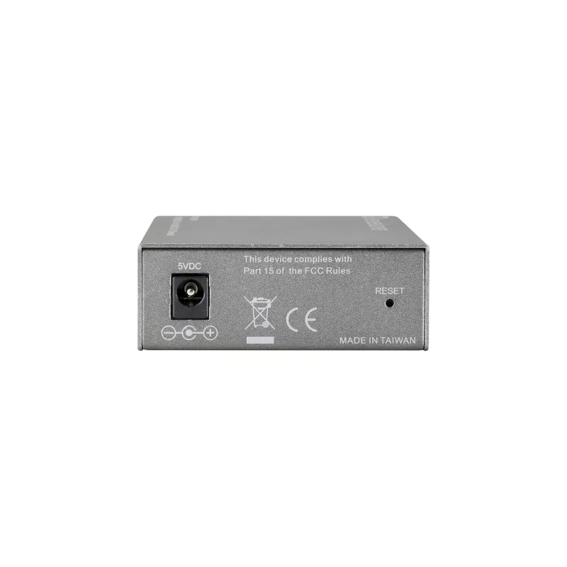 LevelOne RJ45 auf SC Managebarer Fast Ethernet Medienkonverter, Singlemode-Faser, 20 km