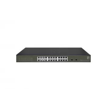 LevelOne Hilbert 26-Port Gigabit Smart Lite Switch, 24 x Gigabit RJ45, 2 x Gigabit SFP