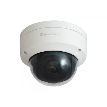 LevelOne GEMINI Fixed Dome IP-Netzwerkkamera, 2 Megapixel, H.265, vandalismussicher, 802.3af PoE, Innen-/Außenbereich