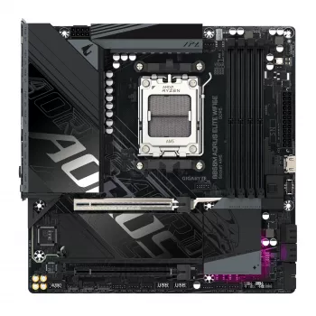 GIGABYTE B850M AORUS ELITE WIFI6E Mainboard - AMD Ryzen 9000 Series CPUs, 12+2+2 Phasen Digital VRM, bis zu 8200MHz DDR5 (OC), 1xPCIe 5.0 + 1xPCIe 4.0 M.2, WIFI 6E, 2.5GbE LAN, USB 3.2 Gen 2