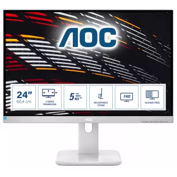 AOC P1 24P1/GR Computer-Monitor 60,5 cm (23,8 Zoll) 1920 x 1080 Pixel Full HD LED Grau