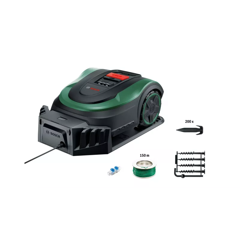Bosch Indego M+ 700 Rasenmähroboter Akku Schwarz, Grün