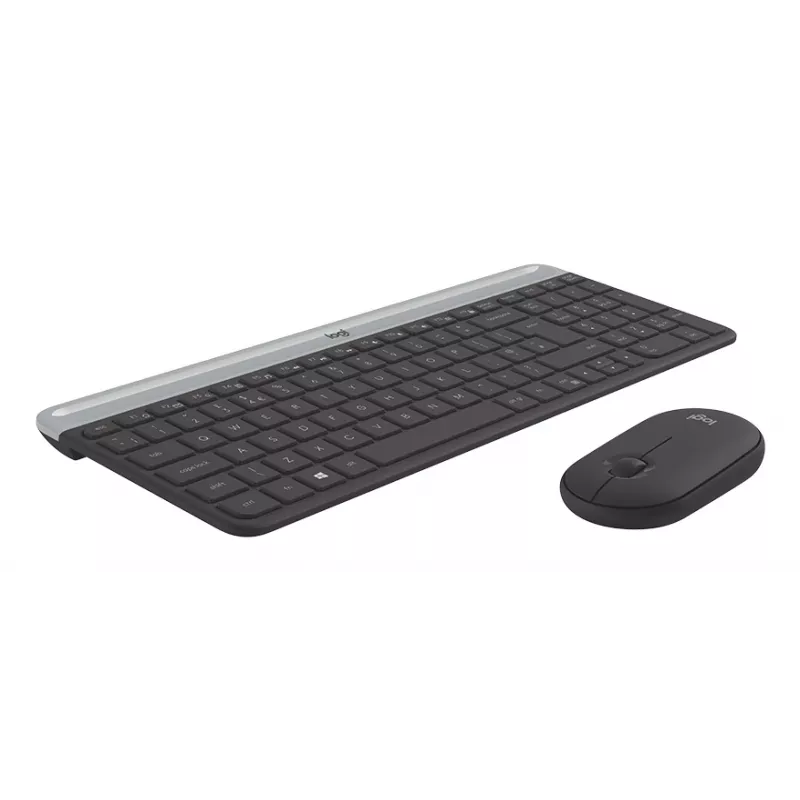 LOGITECH schlank Wireless Tastatur And Maus Combo Mk470 - Graphite - Azerty Französisch