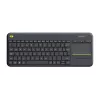 LOGITECH Wireless Touch Tastatur K400 Plus - Schwarz - Espanol Qwerty