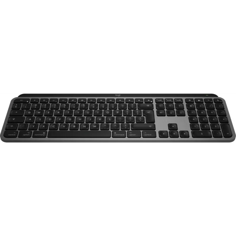 Logitech MX Keys S for Mac Tastatur Kabellos Bluetooth QWERTY Aluminium Schwarz