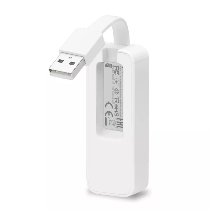 TP-Link UE200 USB-2.0-Netzwerkadapter, Ethernet 10/100 MBit/s, weiß