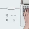 TP-Link UE330C USB-C-Hub mit 3 USB-3.0-Anschlüssen und Gigabit-Ethernet, Weiß