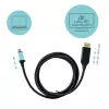i-tec USB-C DisplayPort Kabeladapter 4K / 60 Hz 200 cm, 2 m, USB Type-C, DisplayPort, Stecker, Stecker, 3840 x 2160 Pixel