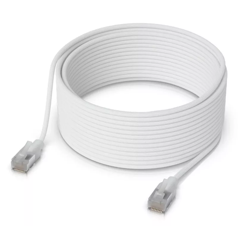 Ubiquiti UniFi Etherlighting Patchkabel, 15 m, Cat6, Weiß (UACC-Cable-Patch-EL-15M-W)