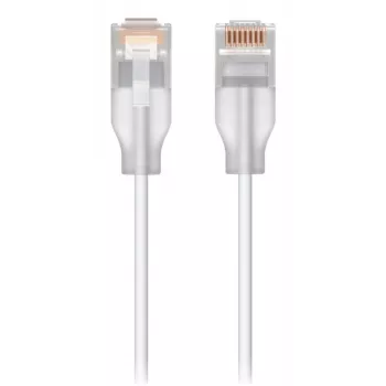 Networking-Patchkabel UBIQUITI UACC-Cable-Patch-EL-3M-W – Cat6, 3 m, 2,5 GbE, PoE++ (4PPoE), weiß