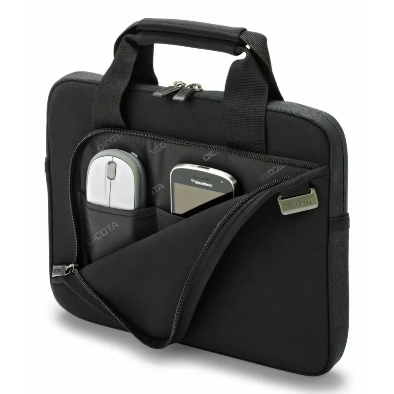 DICOTA Smart Skin - 15-15,6-Zoll-Notebookhülle - Schwarz / Neopren mit 100% recyceltem Oberflächenstoff