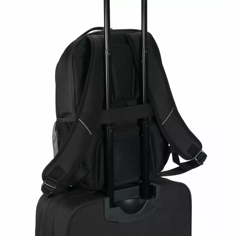 DICOTA Eco Core - 15-17.3in Notebook-Rucksack - Schwarz / 300d 100% recyceltes PET-Polyester