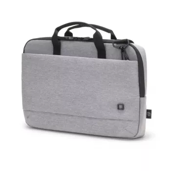 DICOTA schlank Eco Motion - 14-15.6in Notebook Case - Hellgrau / 600d Rpe Polyester