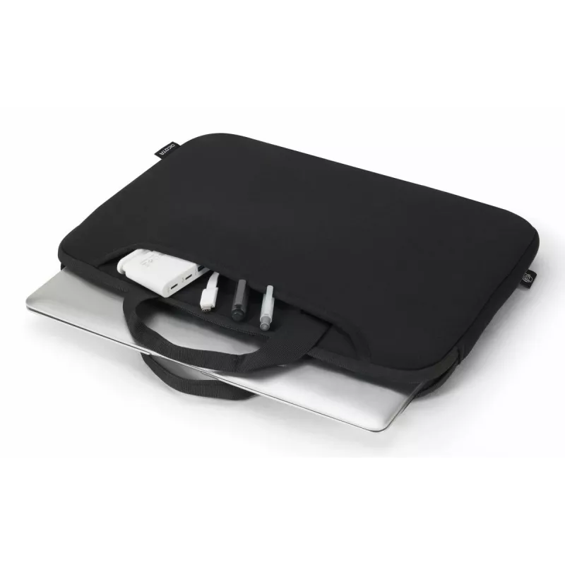 DICOTA Smart Sleeve One - Notebook-Hülle für 14-14.1 Zoll - Schwarz / recycelter Jersey-Stoff