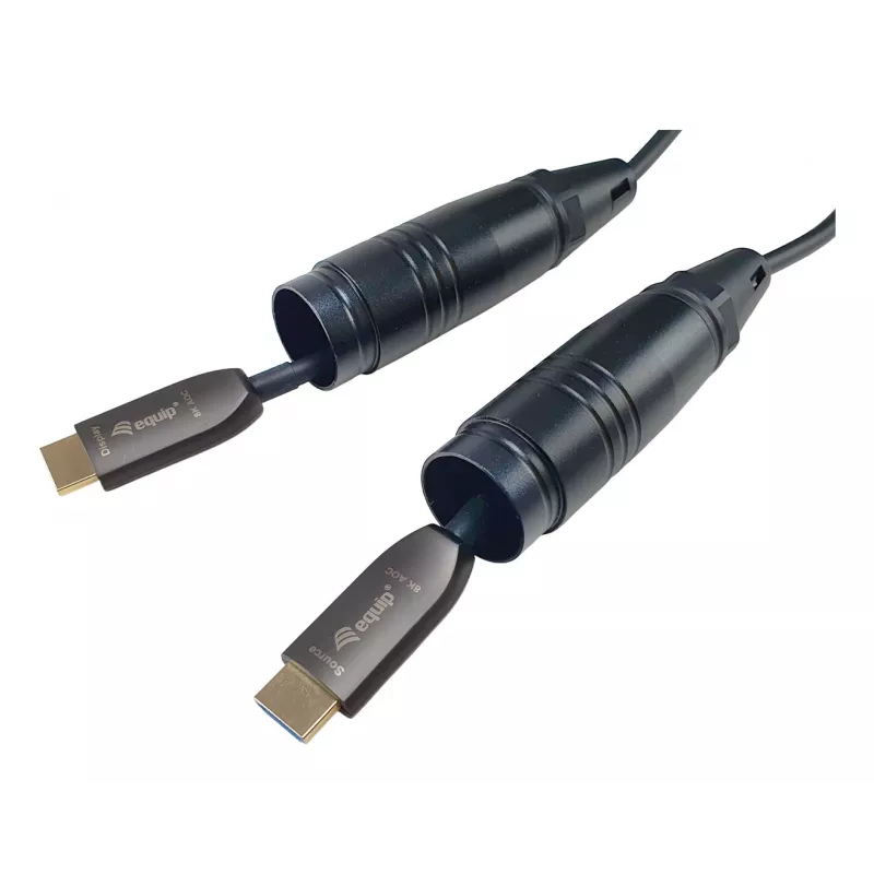 Equip HDMI 2.1 aktives optisches Panzerkabel, 50m, 8K/60Hz, 4K/120Hz, 48Gbps