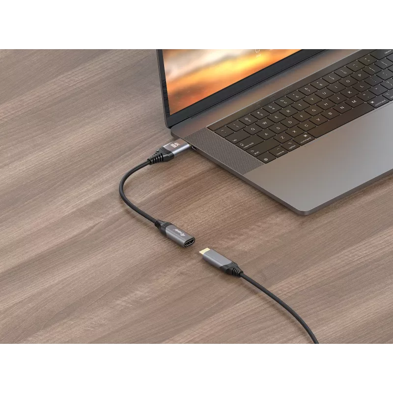 Equip DisplayPort 1.2 auf HDMI Adapter, 4K/60Hz, 0,15 m, DisplayPort, HDMI, Stecker, Buchse, Gerade
