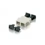 Equip SC Glasfaser-Adapter/Kupplung, OM1/OM2, SC, Beige, Multimode, 7 g, 12 Stück