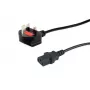Equip UK Netzkabel, C13 auf BS1363, 5,0 m, 10 A Sicherung