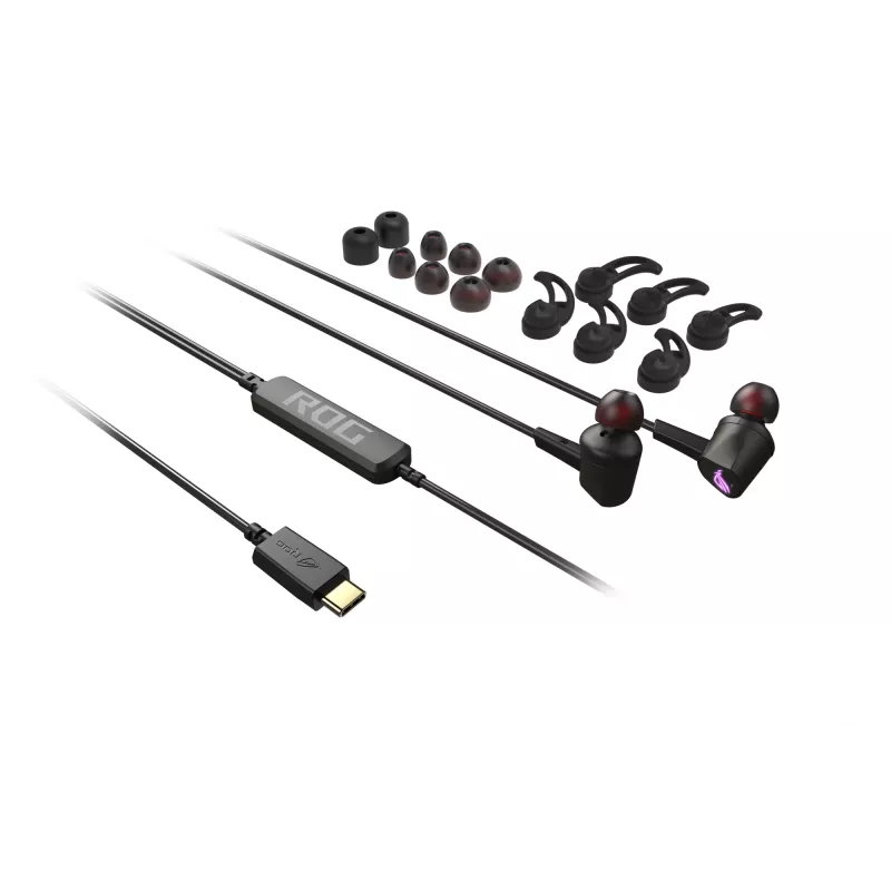 ASUS ROG CETRA II Kopfhörer Kabelgebunden In-Ear Gaming USB Typ-C Schwarz