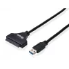 Equip USB 3.0 auf SATA Adapter, Schwarz, 5 Gbit/s, CE, 50 mm, 9,5 mm, 550 mm