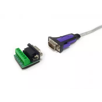 Equip USB-A auf Seriell RS-422/485 DB9 Adapterkabel, Grau, 1,5 m, USB Typ-A, DB-9, Stecker, Stecker
