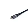 Equip USB 4 Gen 3 C-zu-C-Kabel, M/M, 2,0 m, PD3.1 240 W, 8K/60 Hz, 40 Gbit/s, Schwarz
