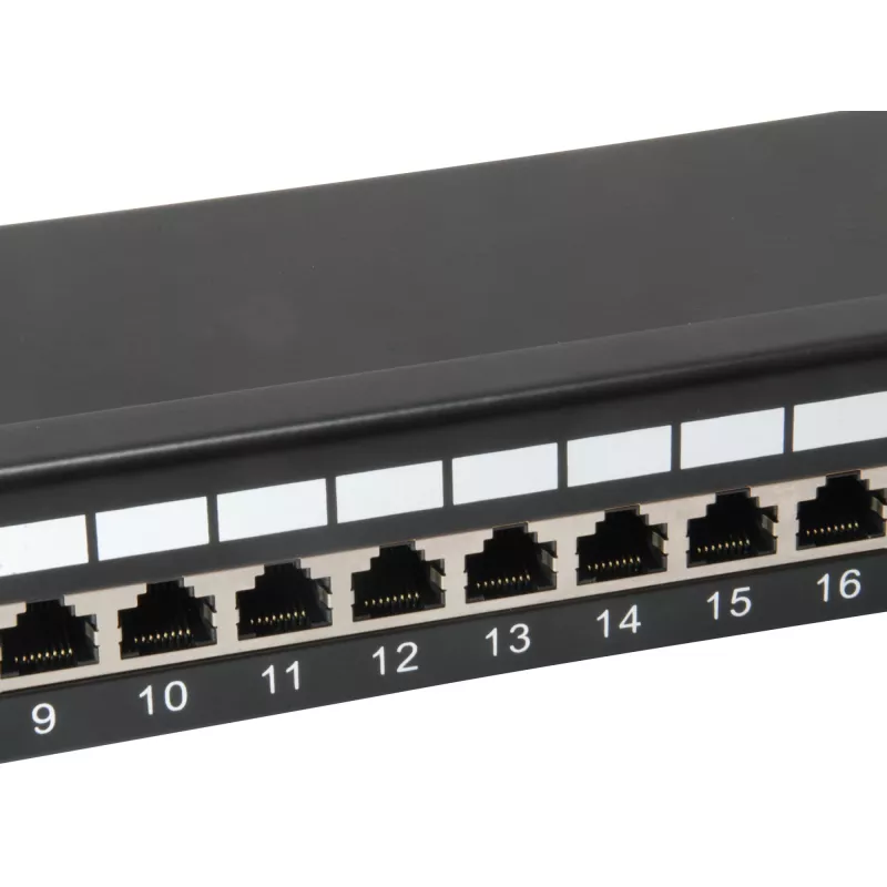 Equip 24-Port Cat.6 Geschirmtes Patchpanel, Hellgrau