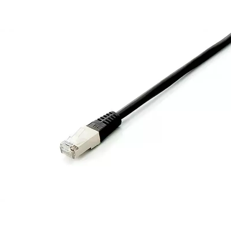 Netzwerkkabel Equip Cat.6A Platin S/FTP RJ-45 1,0 m Schwarz