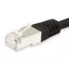 Netzwerkkabel Equip Cat.6A Platin S/FTP RJ-45 1,0 m Schwarz