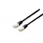 Netzwerkkabel Equip Cat.6A Platin S/FTP RJ-45 1,0 m Schwarz