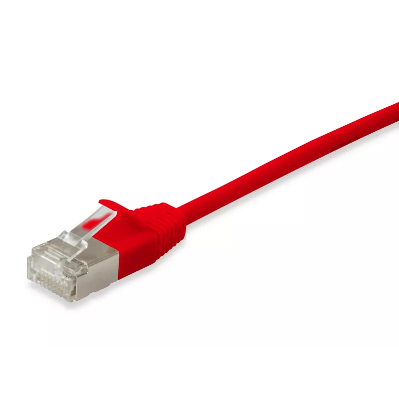 Netzwerkkabel Equip Cat.6A F/FTP schlank-Patchkabel RJ-45 20 m Rot
