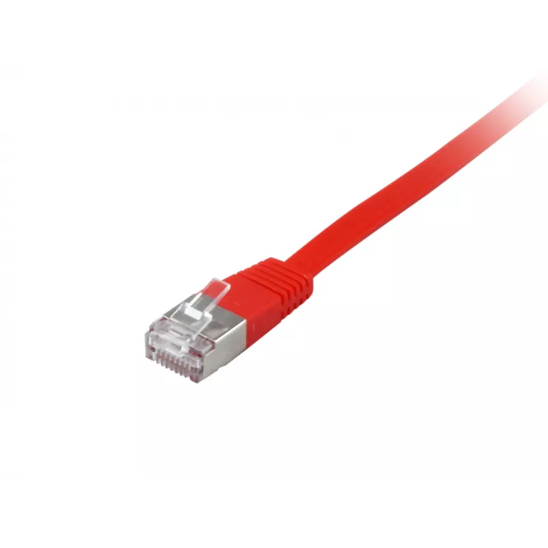 Equip Cat.6A U/FTP Flach-Patchkabel, 10,0 m, Rot