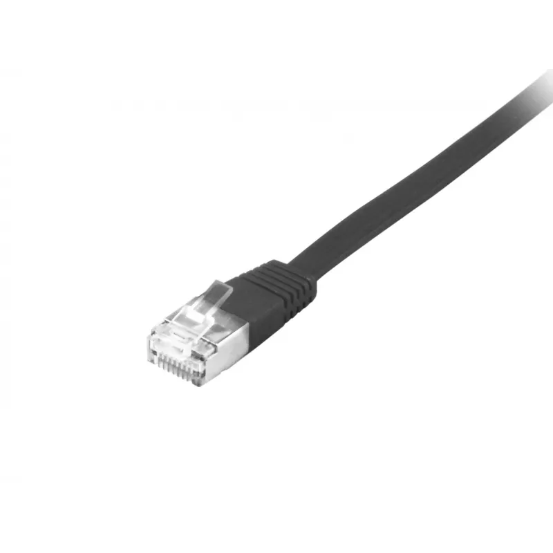 Equip Cat.6A U/FTP Flach-Patchkabel RJ-45 10m Schwarz