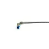 Equip Cat.6A S/FTP Patchkabel, abgewinkelt auf geraden Stecker, 3,0 m, Weiß