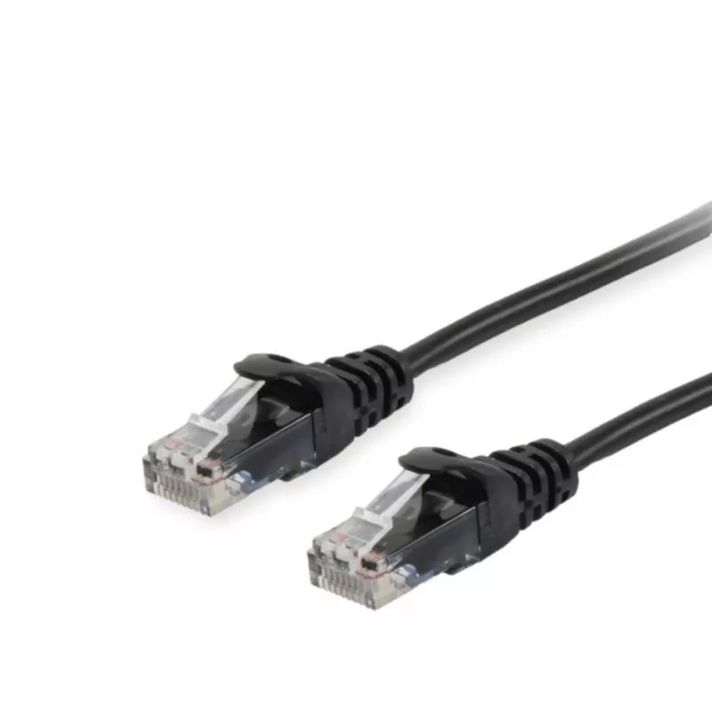 Netzwerkkabel Equip Cat.6A U/UTP Patchkabel RJ-45 Cat6a 1m Schwarz