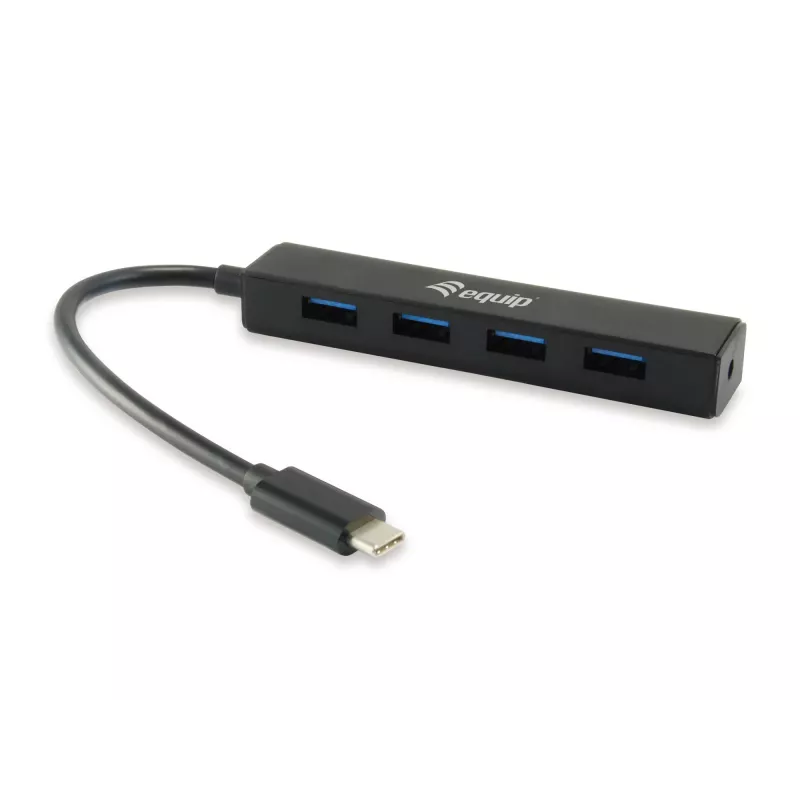 Equip 128954 Schnittstellen-Hub USB 3.2 Gen 1 (3.1 Gen 1) Typ-C 5000 Mbit/s Schwarz
