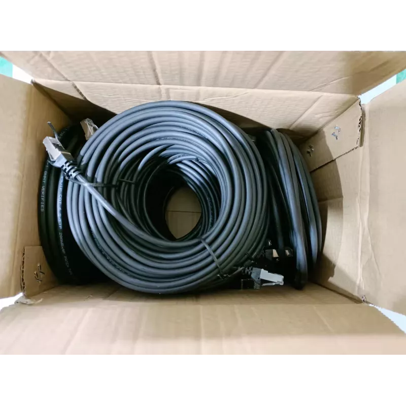 Equip Cat.6 S/FTP Patchkabel, 1,0 m, Schwarz, 40 Stück/Set