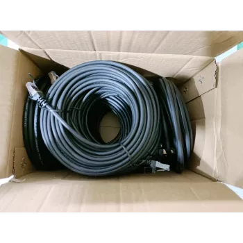 Equip Cat.6 S/FTP Patchkabel, 0,5m, Schwarz, 60 Stück/Set