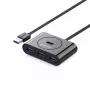 UGREEN 20291 4-Port-USB-3.0-Hub, 1 m Kabel, Schwarz