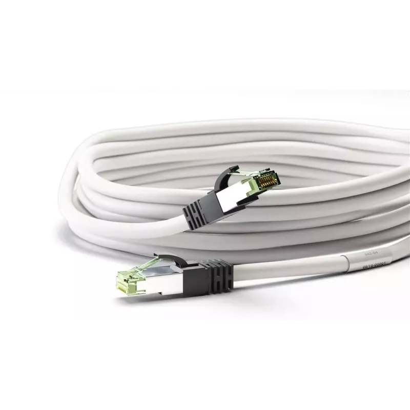 Netzwerkkabel Goobay CAT 8.1 Patchkabel RJ-45 Cat8.1 3m Weiß