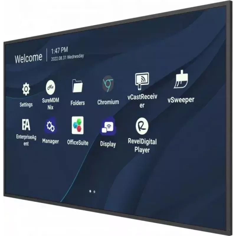 Viewsonic CDE9830 Signage Display 2,49 m (98 Zoll) Wi-Fi 500 cd/m² 4K Ultra HD Schwarz Integrierter Prozessor Android 11