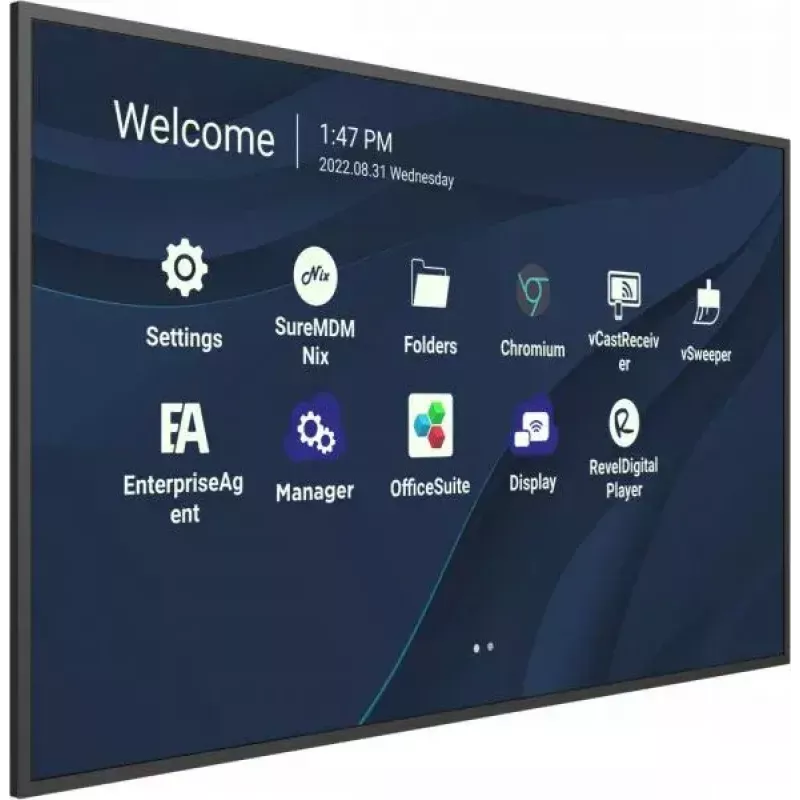 Viewsonic CDE9830 Signage Display 2,49 m (98 Zoll) Wi-Fi 500 cd/m² 4K Ultra HD Schwarz Integrierter Prozessor Android 11