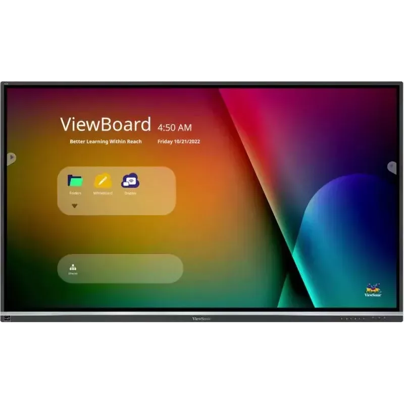 Viewsonic IFP6550-5F interaktives Whiteboard 165,1 cm (65 Zoll) 3840 x 2160 Pixel Touchscreen Schwarz HDMI