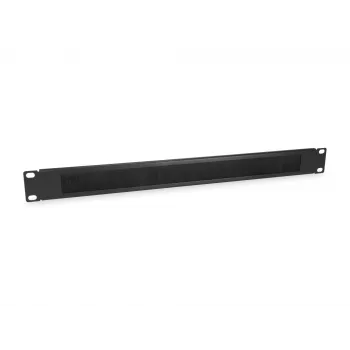 Equip Kabeldurchführungspaneel, Schwarz (RAL 9005)